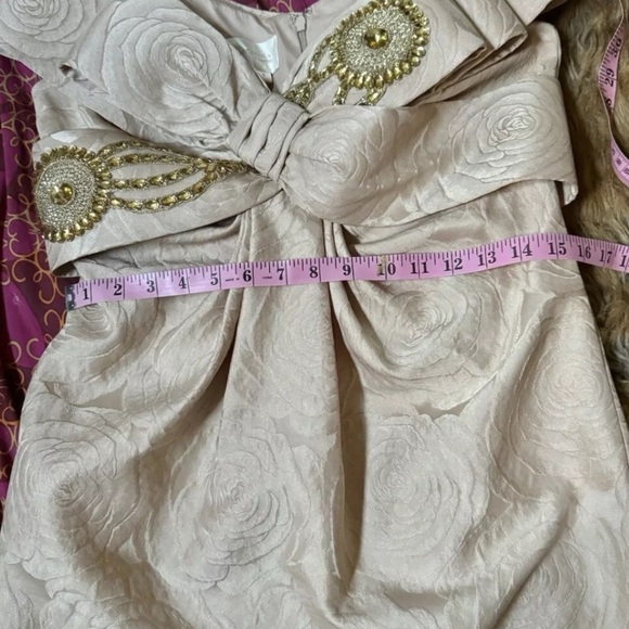 Marchesa Notte,Soft Rose Brocade Stunner,Excellent Condition,Size 8 - Picture 11 of 15